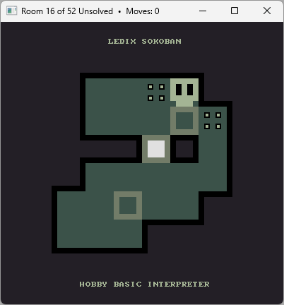 HOBBY BASIC LEDIX SOKOBAN WINDOWS11 CONSOLE