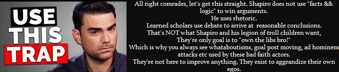 Ben Shapiro Rhetoric bot facts logic
