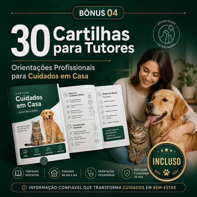 Mockup do bônus 04 — 30 Cartilhas Profissionais para Orientar Tutores