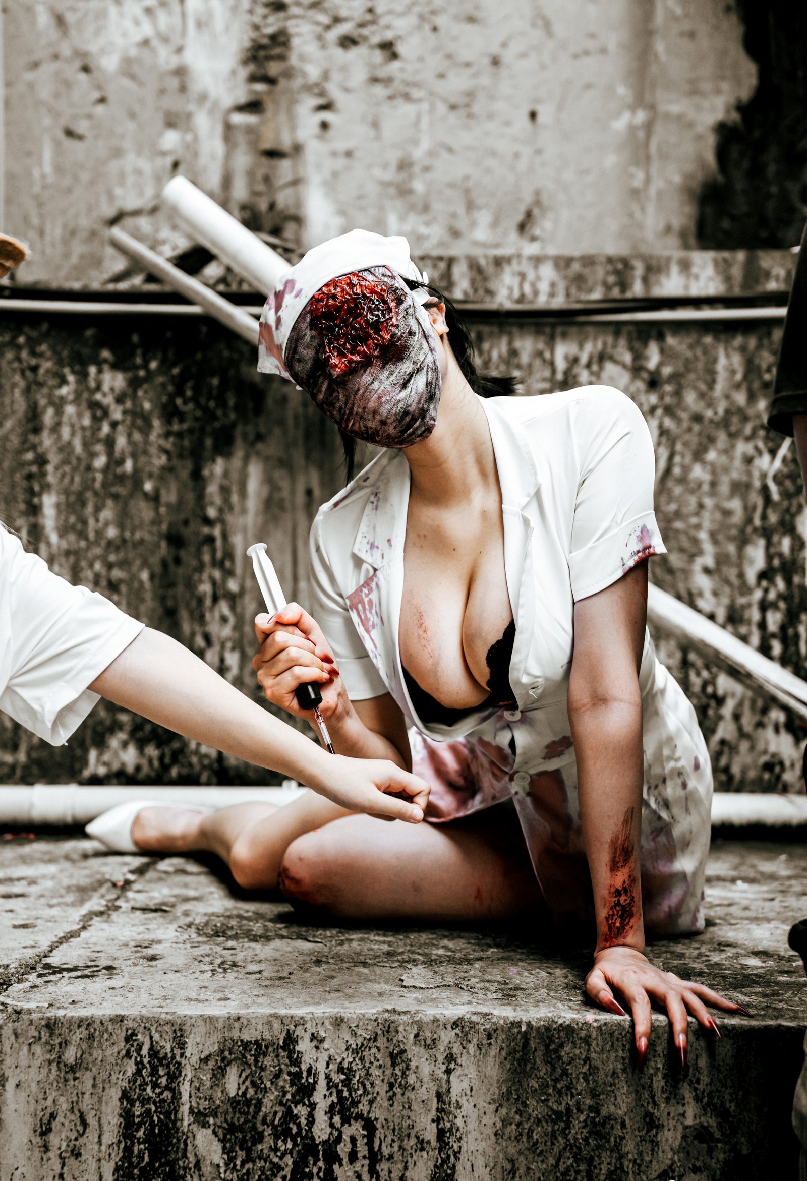 兔胖胖min – 寂静岭 丧尸护士 Cosplay 高清写真集（41P-249MB）恐怖题材插图9