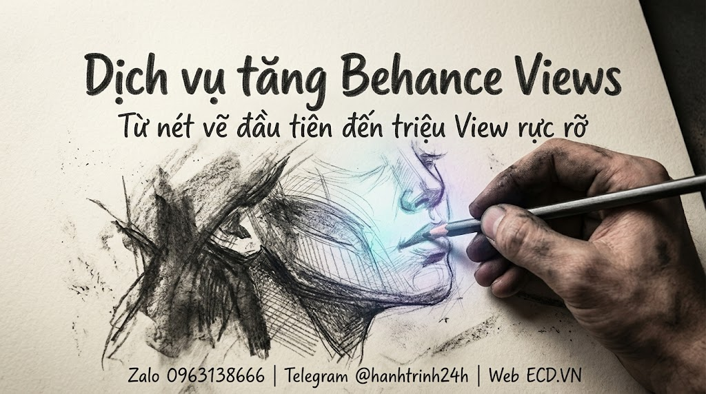 tăng behance views uy tín tăng impression
