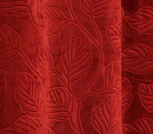 LEAF VELVET CURTAINS SET OF 1 Color 6 (R705)