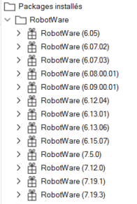 RS RW Installed packages