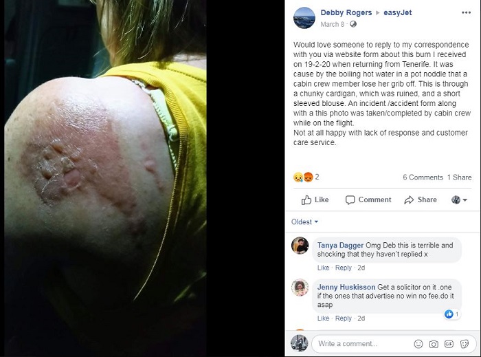 Postingan Facebook Debby Rogers