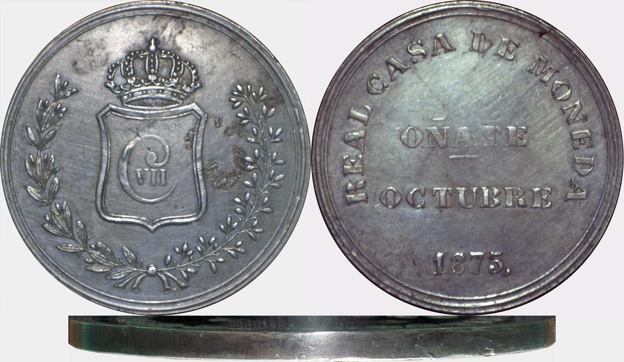 ¡Solo los más DUROS sobrevivirán! - Página 2 5-Pesetas-Carlos-VII-1875-O-ate