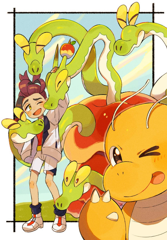 kieran-dragonite-and-hydrapple-pokemon-a