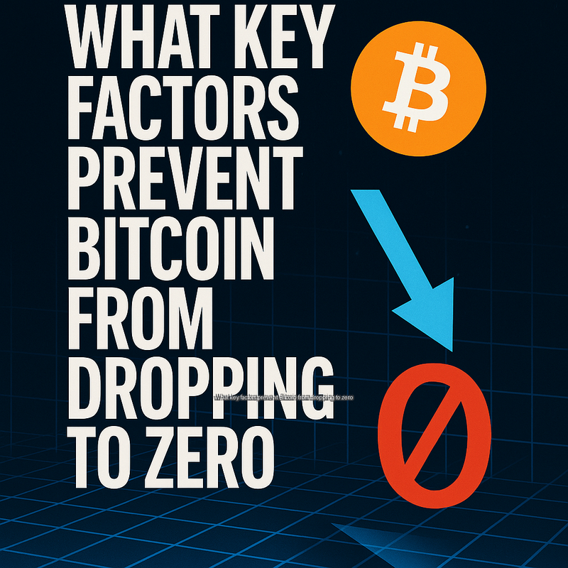 What key factors prevent Bitcoin from dropping to zero