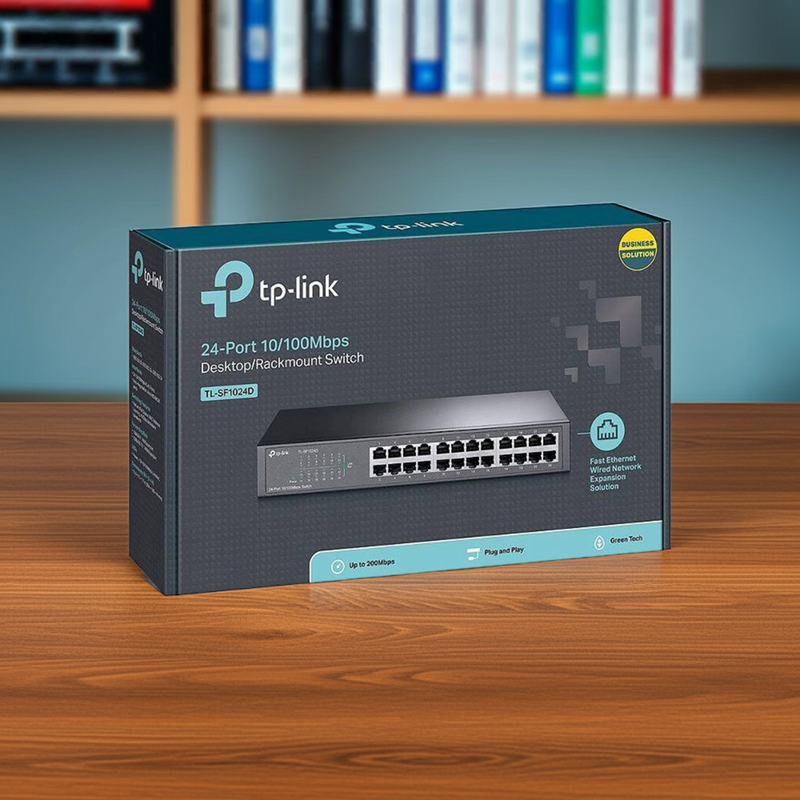 Design versátil para uso em mesa ou montagem em rack