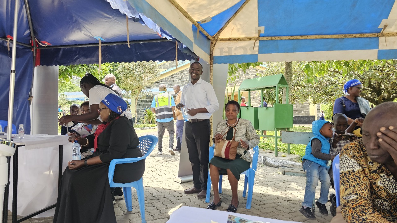 A community health outreach event.