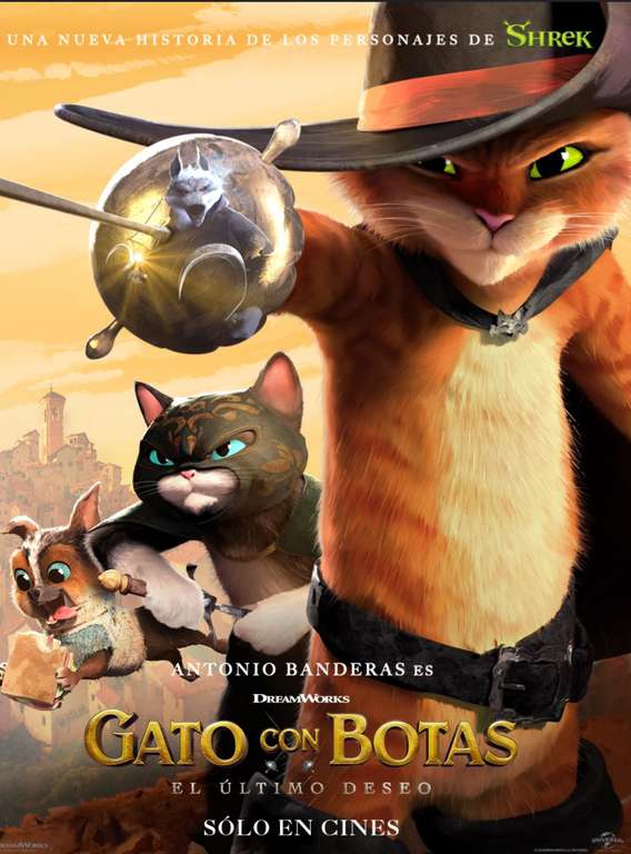 Cinépolis: El Gato con botas 2 a $15 