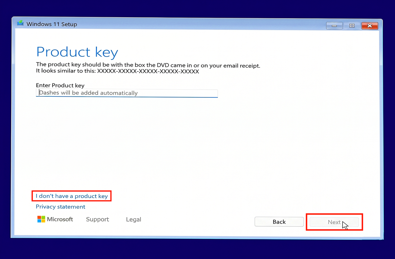 Product key