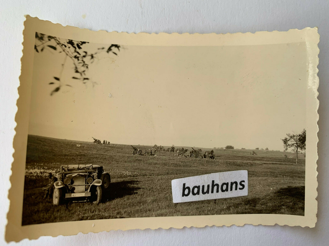 Foto Russland PKW Wehrmacht Geschütze 1941