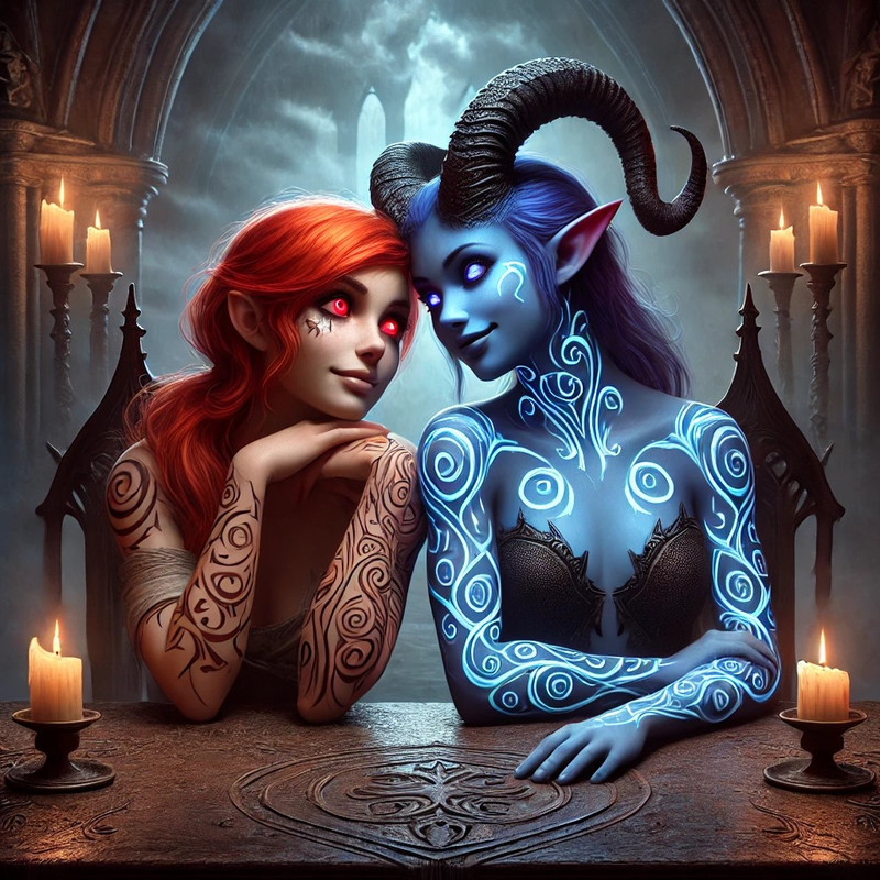 DALL-E-2025-01-26-15-48-50-A-hyper-realistic-dark-fantasy-depiction-of-Becky-and-Smirks-sitting-a