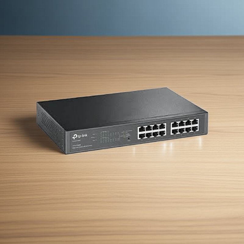 Switch com 16 portas Gigabit Full Duplex
