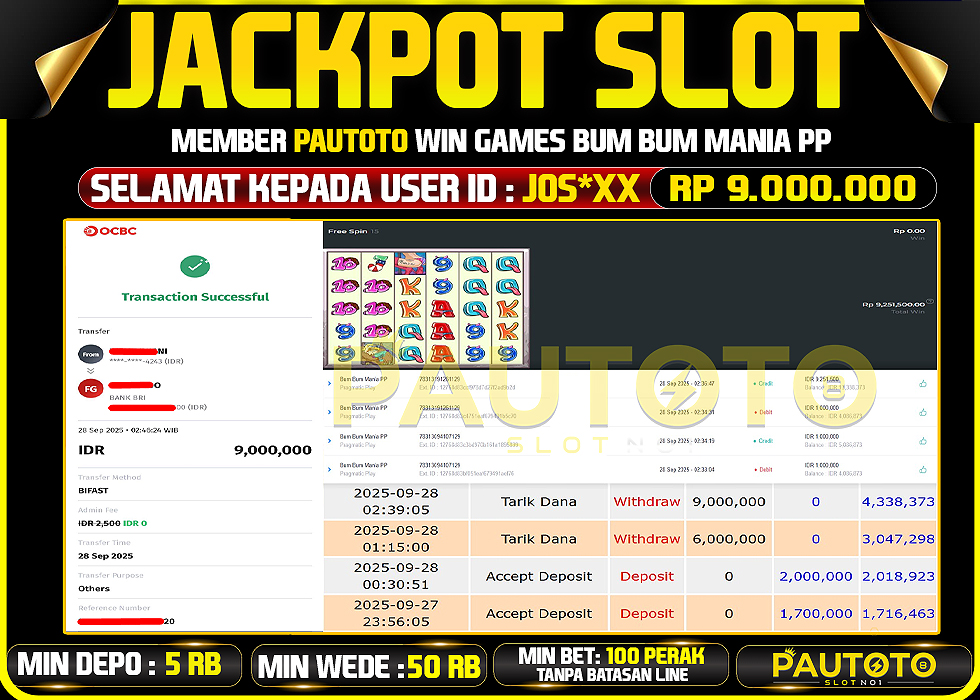 BUKTI JACKPOT LUNAS PAUTOTO