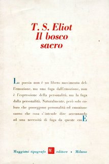 Thomas Stearns Eliot - Il bosco sacro (2023)