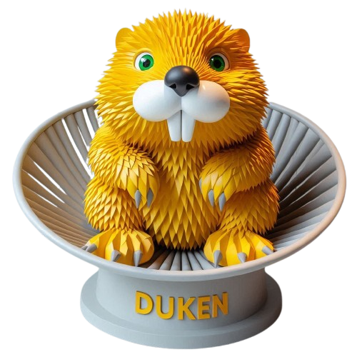 a-striking-yellow-beaver-sculpture-made-