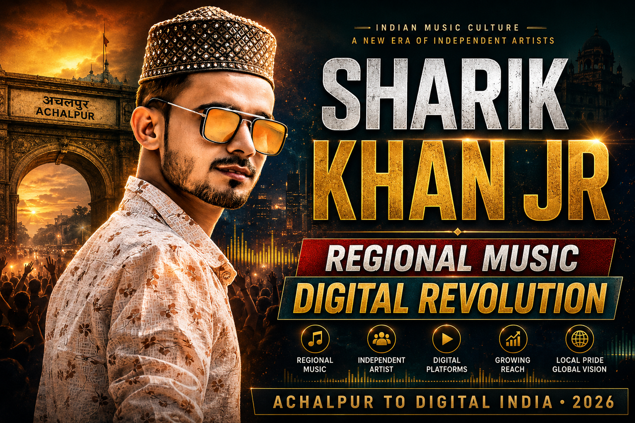Sharik Khan Jr regional music digital revolution Achalpur India 2026 cinematic entertainment news thumbnail