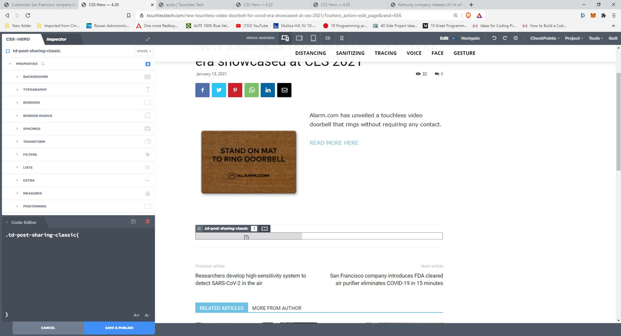 ---     CSS Hero code editor .td-post-sharing-classic