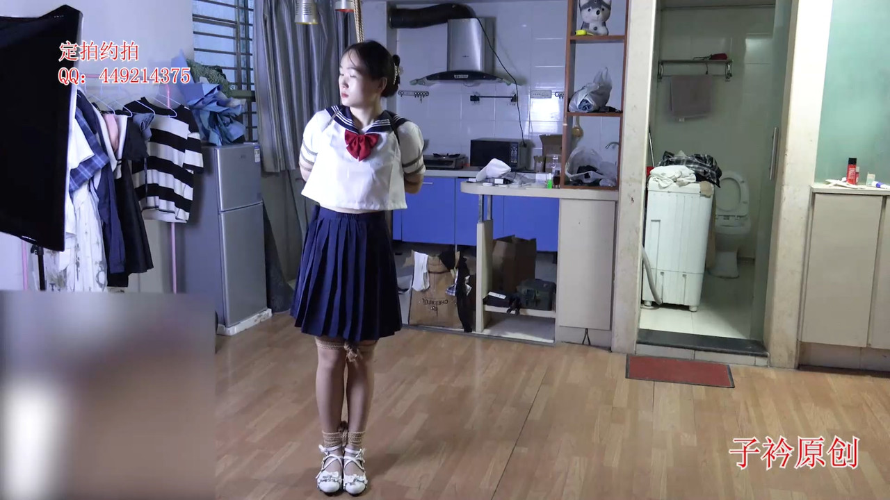 子衿原创 水手服新妹子体验最紧的五花放置.mp4_20220906_154817.337
