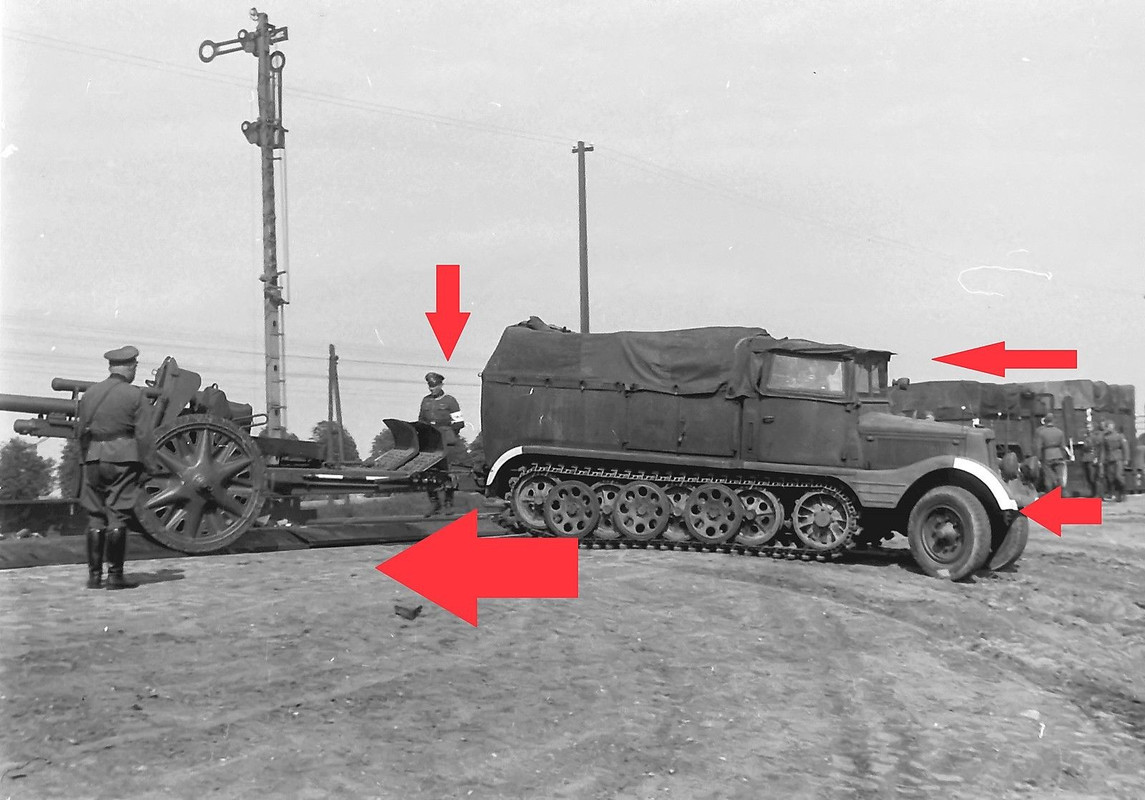 7 Panzer Division Verladung in Lötzen Halbkette 