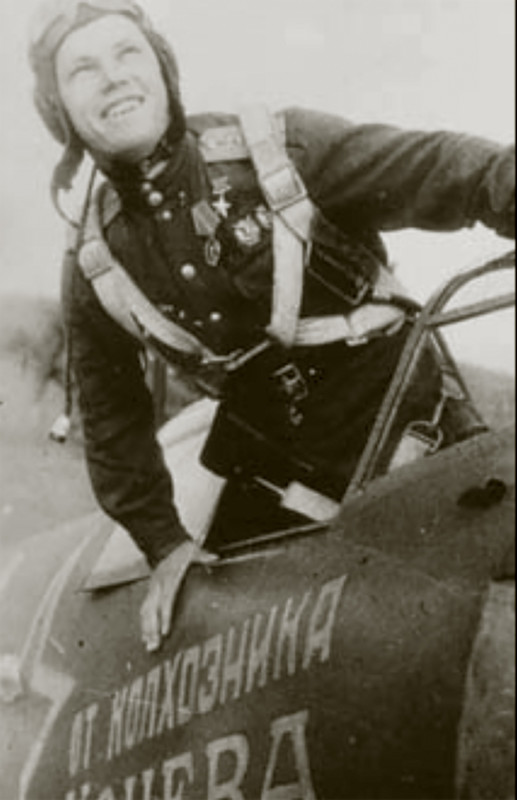 Aircrew-Soviet-240IAP-ace-Ivan-Kozhedub-in-his-La-5FN-named-Ot-kholkhoznika-Koneva-01
