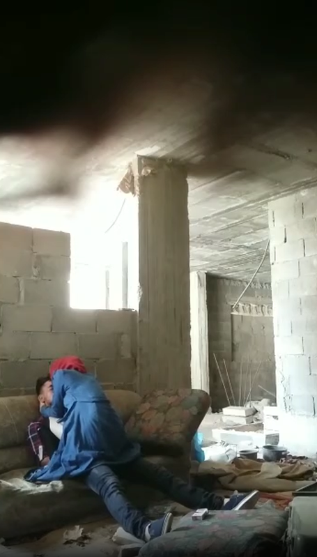 Muslim Girl Sex With Lover in Contruction Building