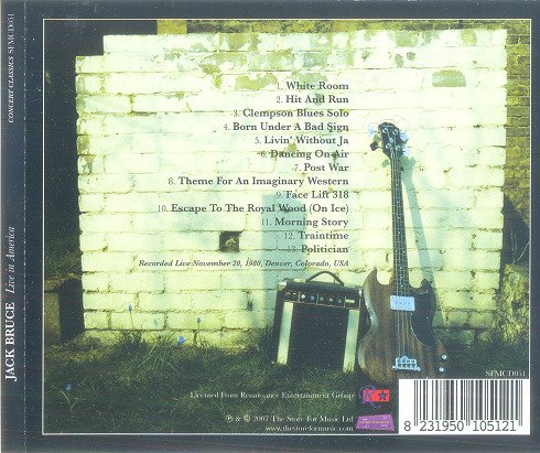 Jack Bruce - Live In America (1999) [Reissue 2007] Lossless+MP3