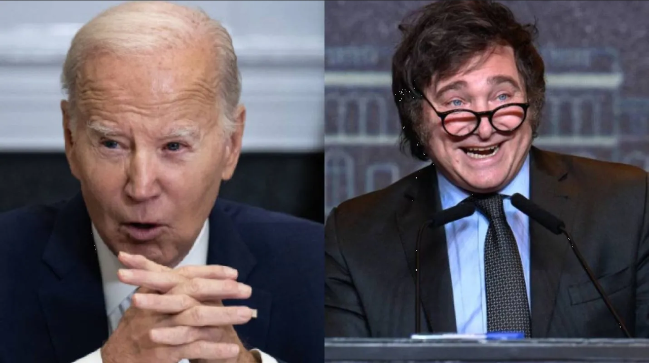 Joe Biden y Javier Milei hablan por teléfono, lo invita a su asunción