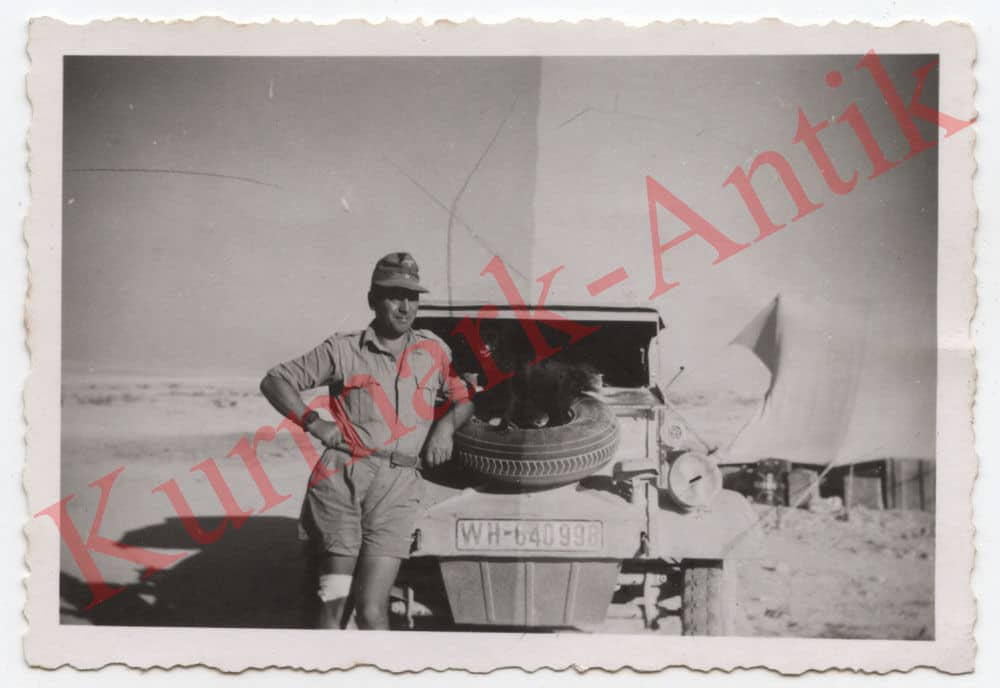Foto Wehrmacht DAK Afrika Korps PKW Kübel VW Typ