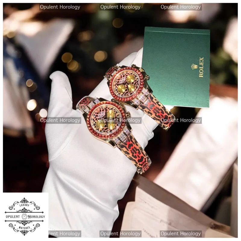 Rolex Daytona 116598SACO 1:1 Custom Replica | 18K Gold Wrapped, Moissanite Diamonds, 40mm