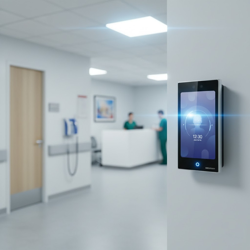 Interface do Terminal Facial Hikvision