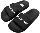 Balenciaga Slides Negro Blanco