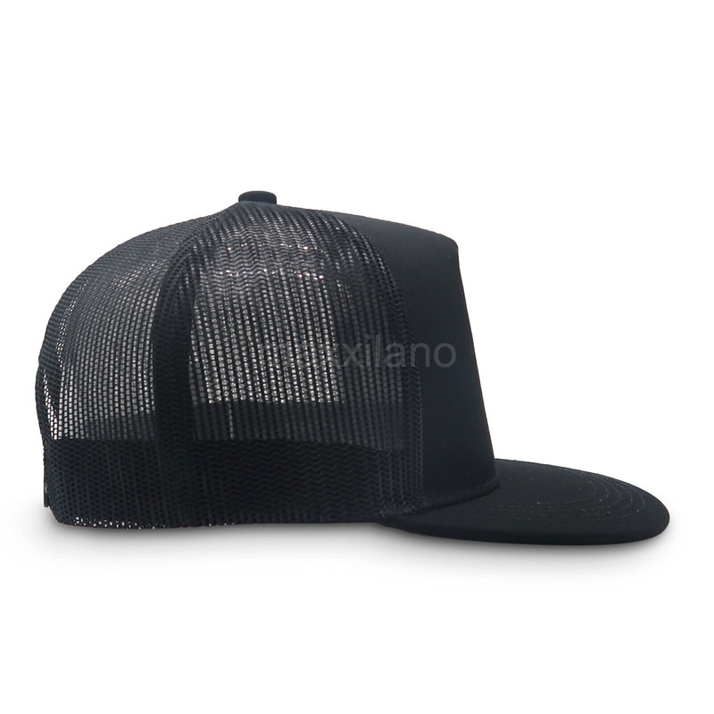 trucker mesh hat black cotton baseball cap snapback