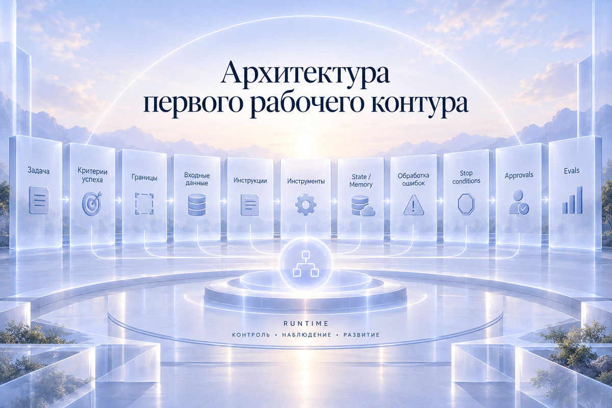 Архитектура первого рабочего контура ИИ-агента
