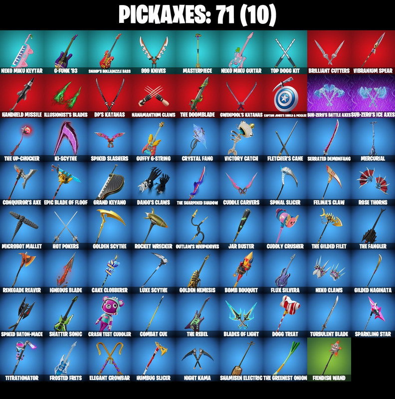 pickaxes comp