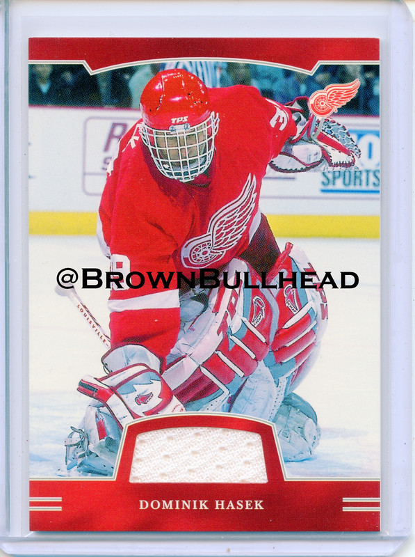 2002-03 BAP First Edition Jerseys #FE-136 [Dominik Hasek] [Detroit Red Wings] [~100] [swatch=white] 