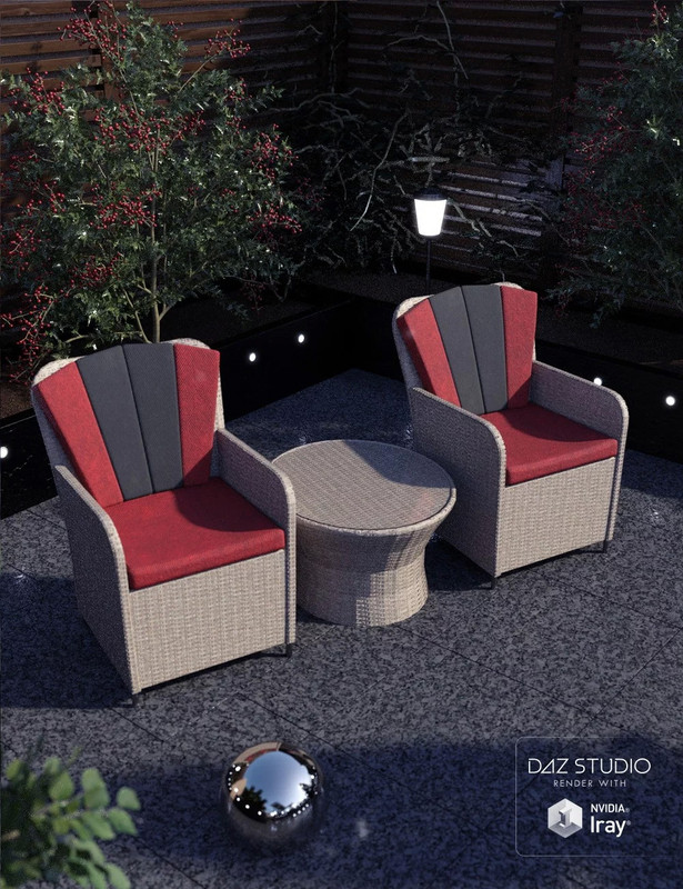 Contemporary Garden Furniture Set 02 Contemporary Garden Furniture Set 02