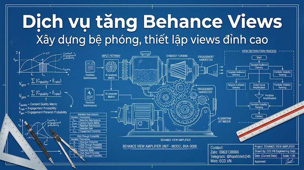 dịch vụ tăng behance views nhanh chóng cho creative