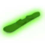 Green Neon Snowboard