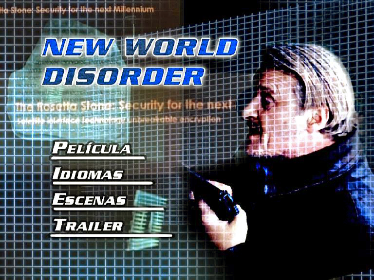 NEW WORLD DISORDER MENU - Caos en la red (New World Disorder) [1999] [Acción] [DVD5] [PAL] [Leng. ESP/ENG] [Subt. Español]