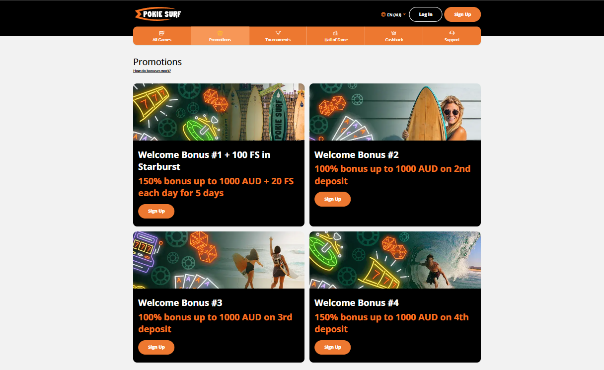 pokiesurf-casino-bonuses