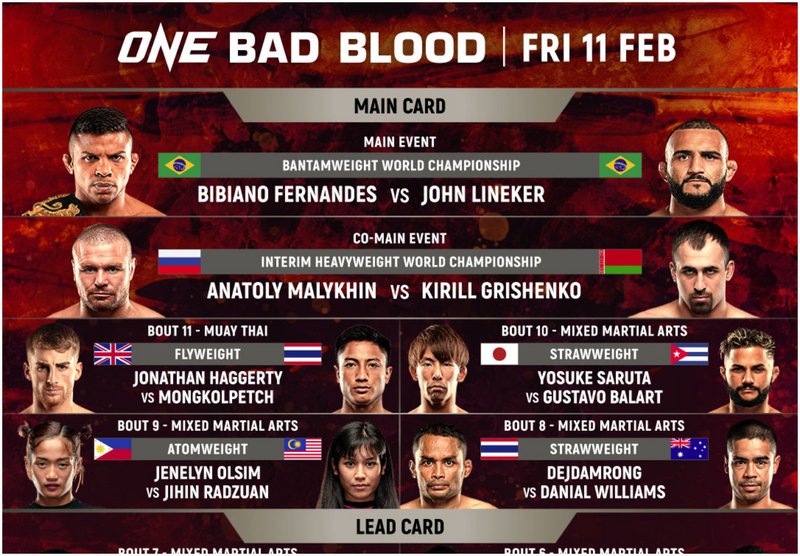 Бибиано Фернандес и Джон Линекер оглавиха ONE Championship: Bad Blood