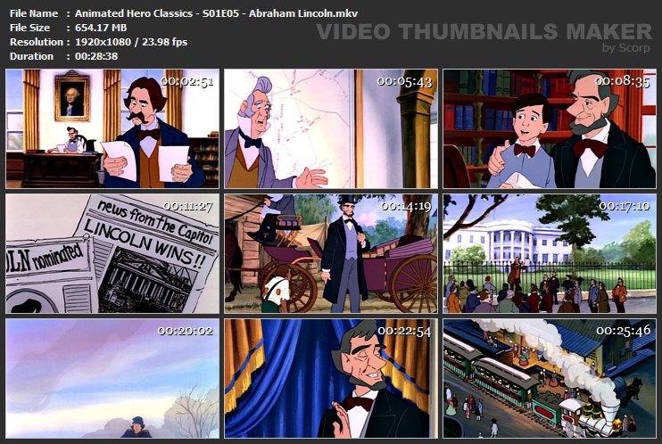 Animated Hero Classics - S01E05 - Abraham Lincoln.mkv