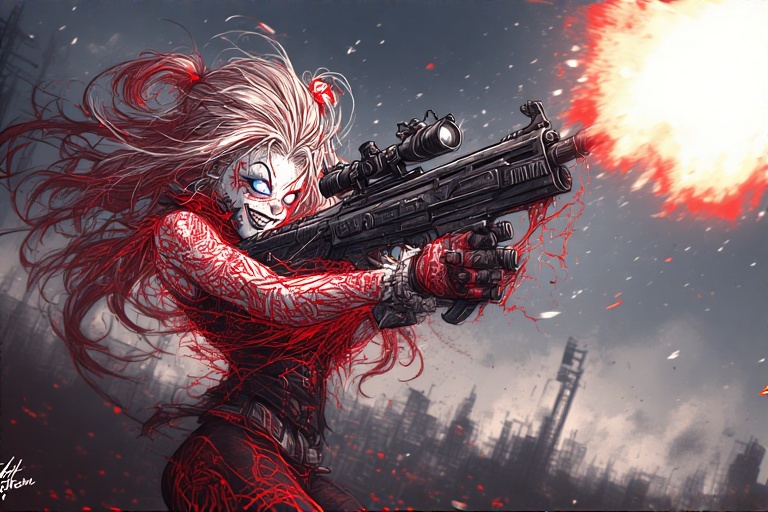 Playful-action-pose-Harley-Qui-2