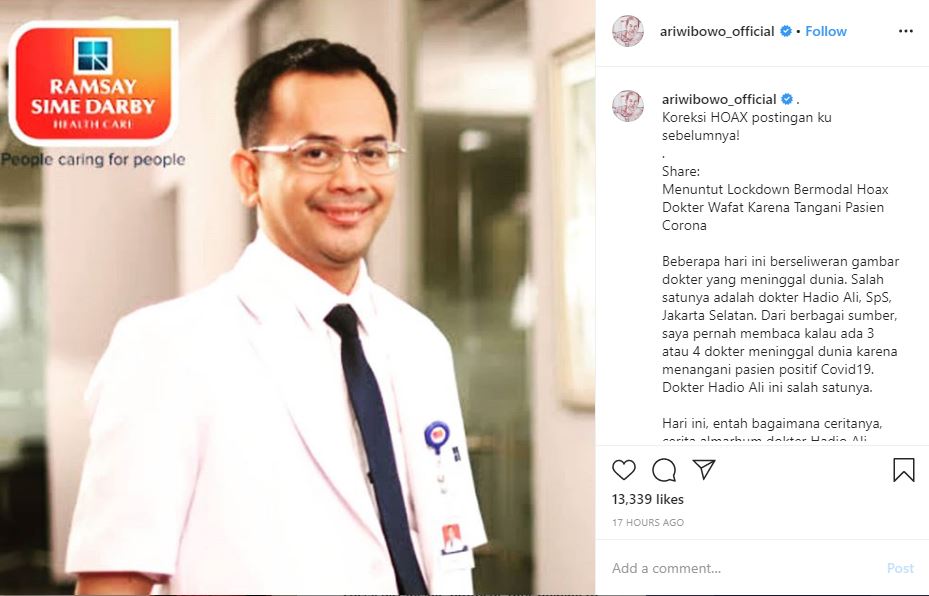 Postingan Ari Wibowo