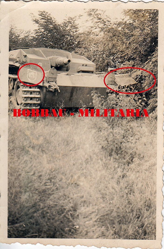 STUG III Sturmgeschütz -Abt.190 Kennung Wappen Front Bereitstell