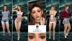 Micaela Perizzotti realm of oblivion - teen custom character Sims 4 CAS outfit preview - thumbnail