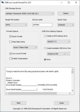 USB Low-Level Format Pro 5.01