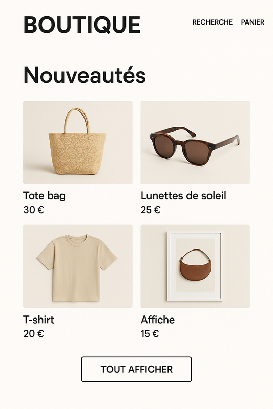Boutique en ligne